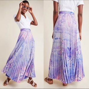Host pick✨Anthropologie pleated tie dye skirt sz 10 but fits like a 6